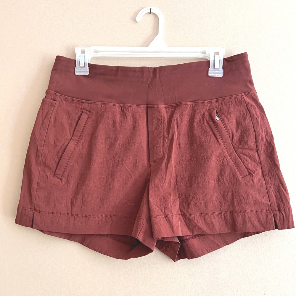 Athleta Trekkie North Short Terracotta Brown Hiking Climbing Shorts Size 8